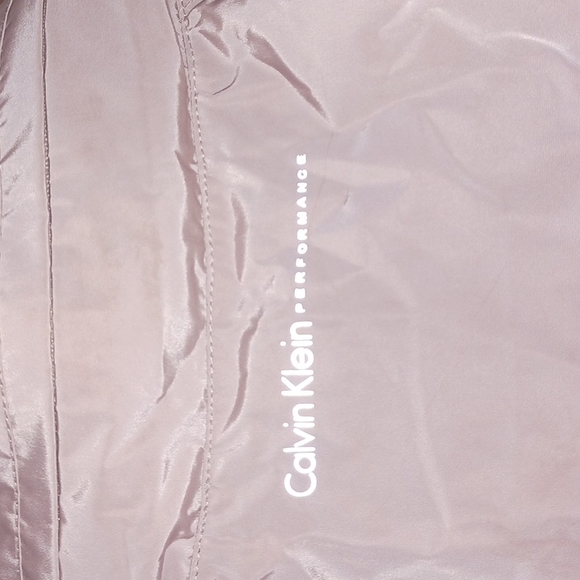 Calvin Klein Hooded Packable Raincoat Pink Performance Trench Women's Large coat - Picture 9 of 17